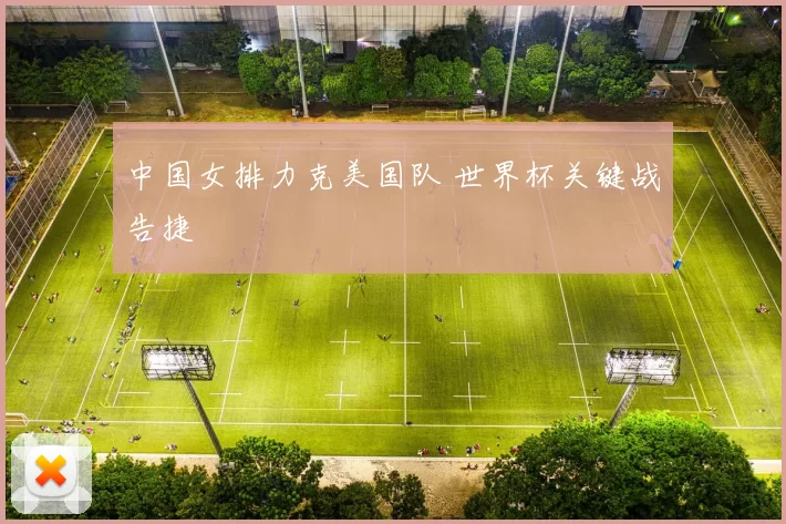 中国女排力克美国队 世界杯关键战告捷