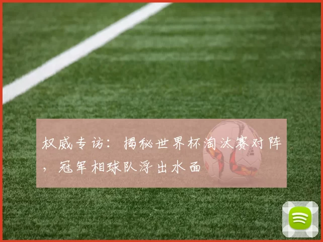 权威专访：揭秘世界杯淘汰赛对阵，冠军相球队浮出水面