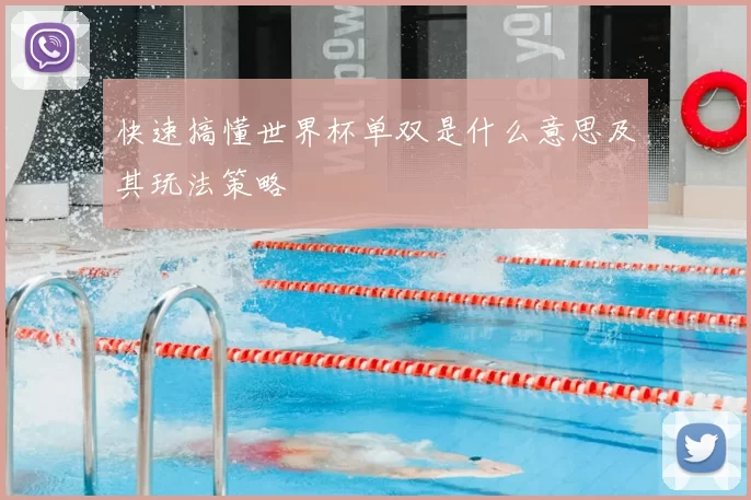 快速搞懂世界杯单双是什么意思及其玩法策略